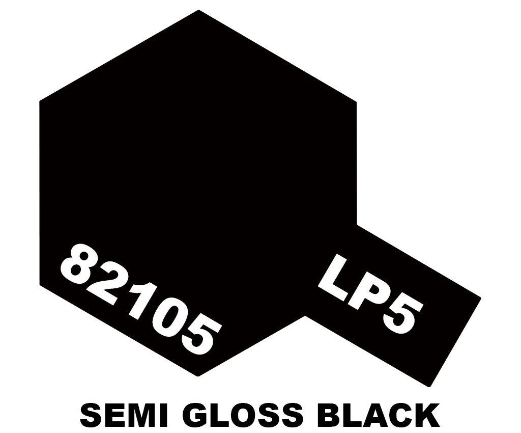 Tamiya LP Paint - LP-5 Semi Gloss Black - 82105 - Product Image