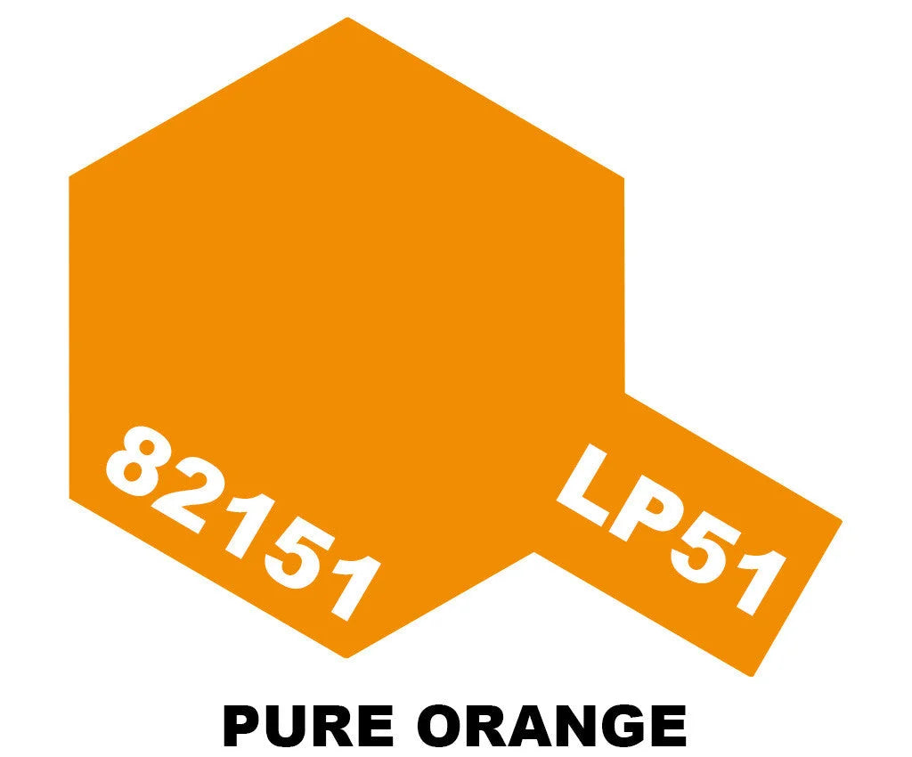 Tamiya LP Paint - LP-51 Pure Orange - 82151 - Product Image
