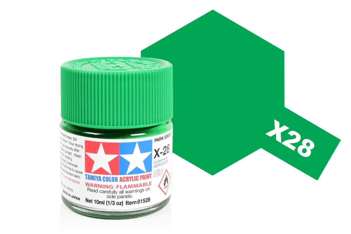 Tamiya Acrylic Mini X-28 Park Green 10ml (81528)