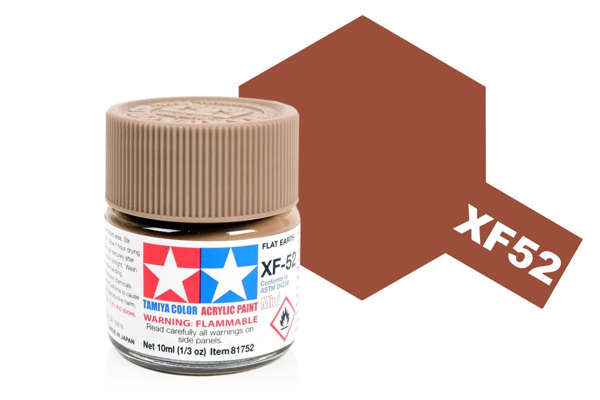 Tamiya Mini Acrylic - Acrylic Mini XF-52 Flat Earth - 81752 - Product Image