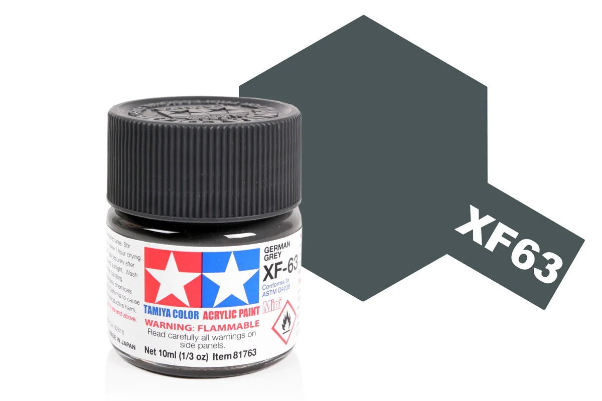 Tamiya Mini Acrylic - Acrylic Mini XF-63 German Grey - 81763 - Product Image