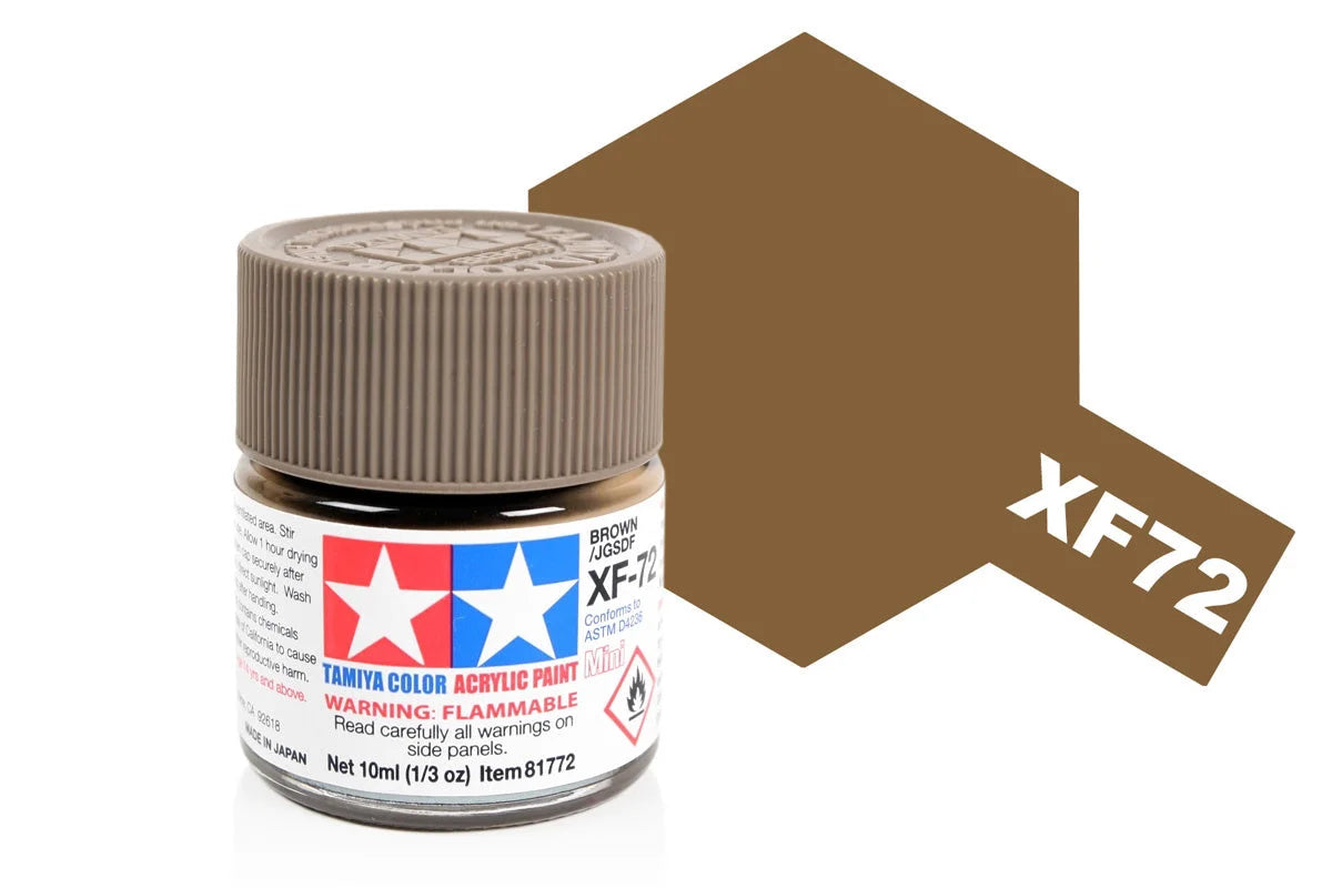 Tamiya Mini Acrylic - Acrylic Mini XF-72 Brown - 81772 - Product Image