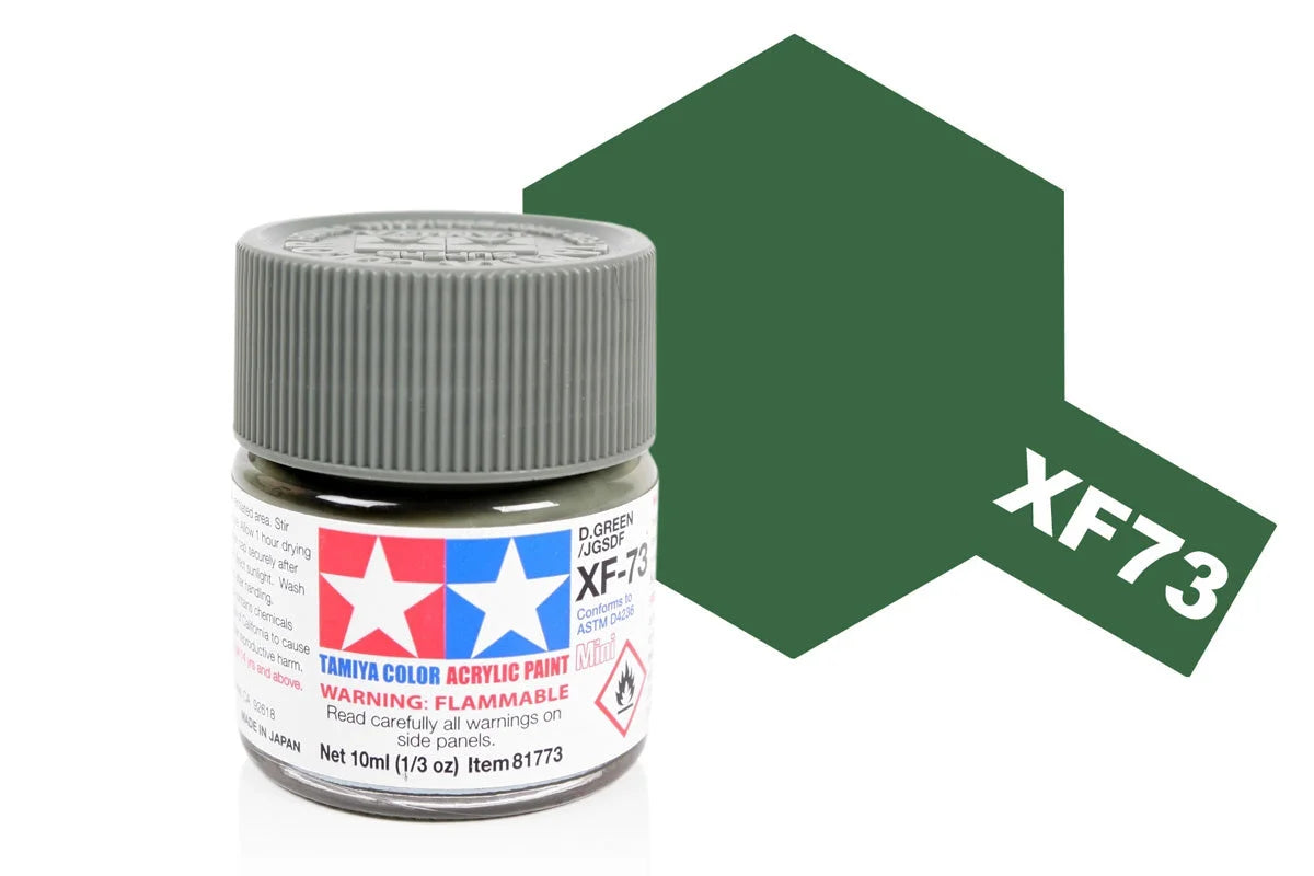 Tamiya Mini Acrylic - Acrylic Mini XF-73 Dark Green - 81773 - Product Image
