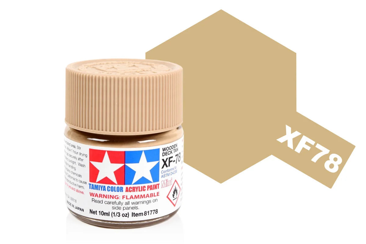 Tamiya Mini Acrylic - Acrylic Mini XF-78 Wooden Deck Tan - 81778 - Product Image