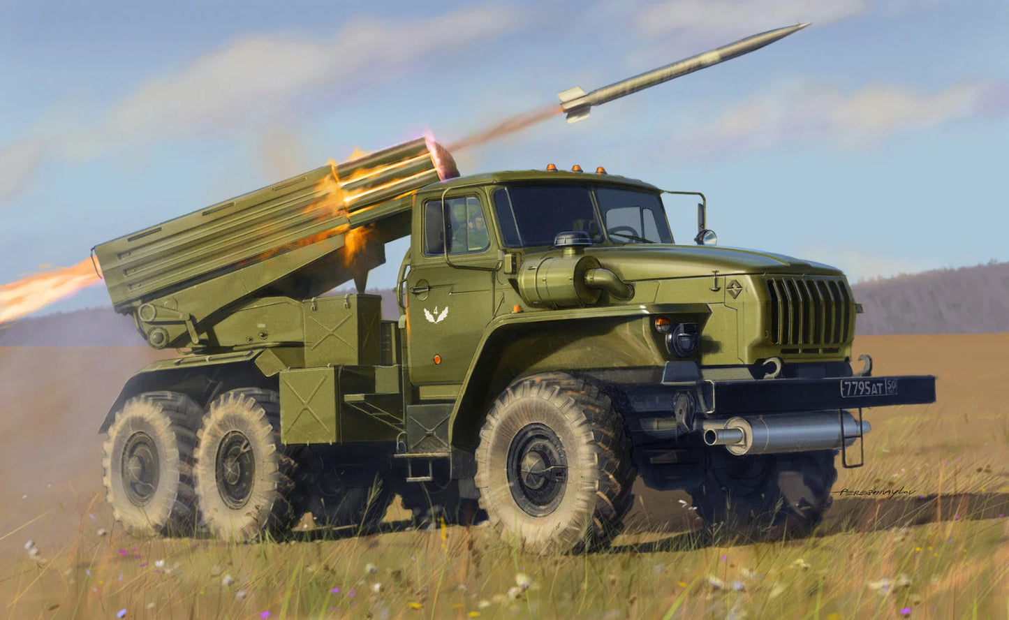 Zvezda 1/35 scale BM-21 Grad rocket launcher model kit Z3655