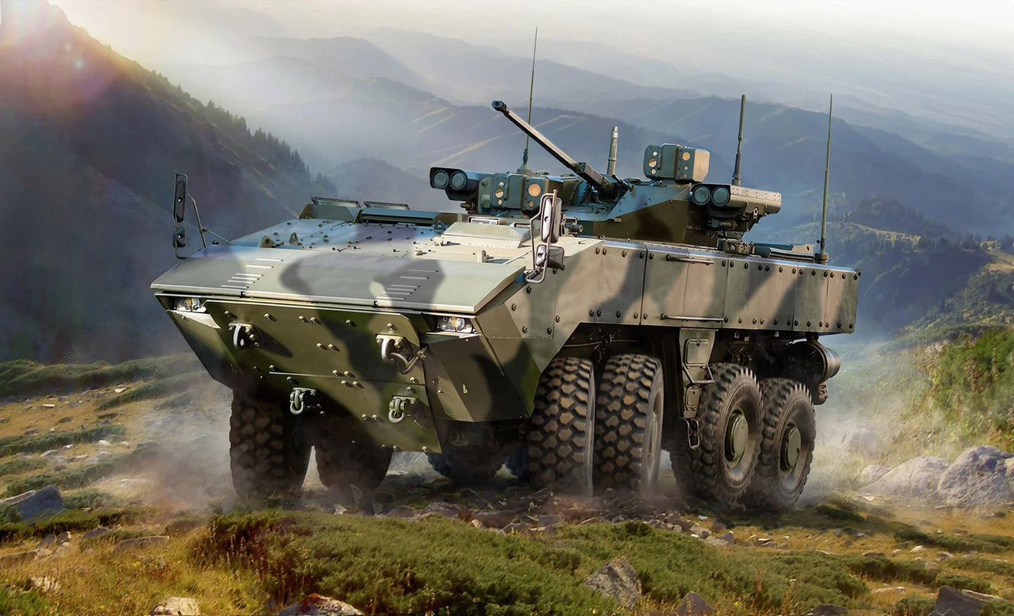 Zvezda 1/35 scale Bumerang-BK Russian APC model kit Z3696