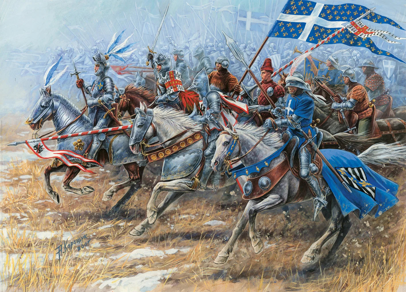 Zvezda 1/72 scale Heavy Knights 15th Century figure set Z8036