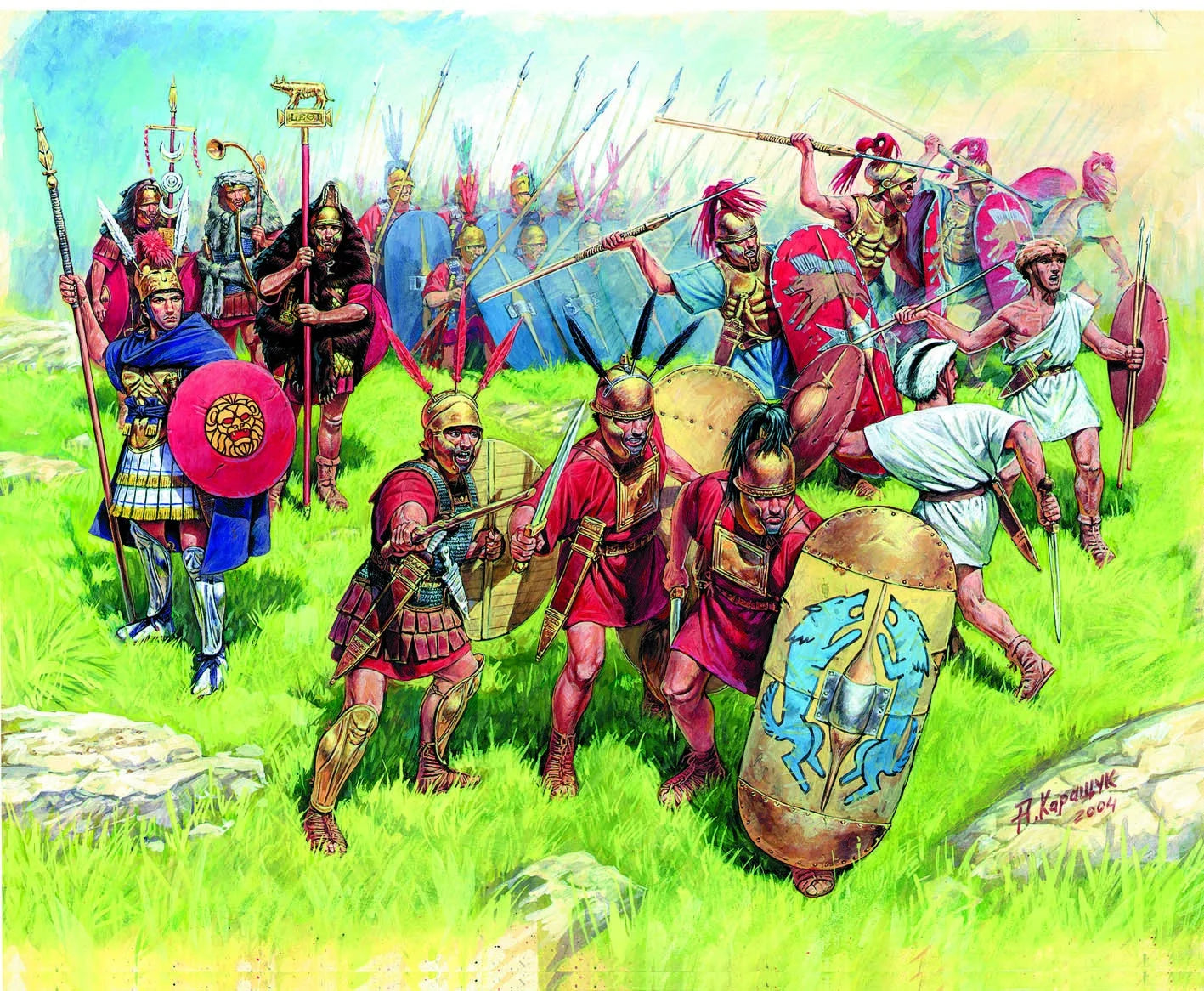 Zvezda 1/72 scale Roman Republican infantry figure set Z8034