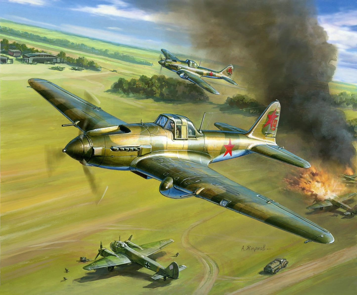 Zvezda Art Of Tactic - 1/144 Soviet Stormovik Snap Kit - Z6125 - Product Image