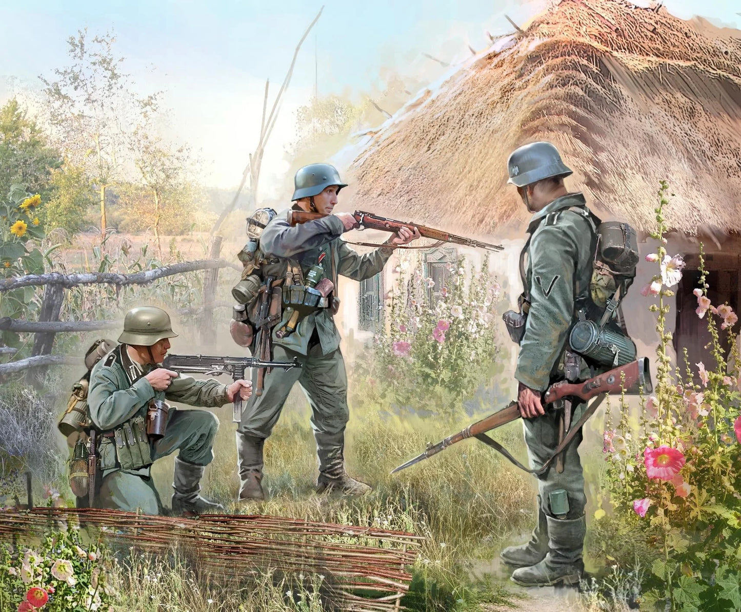 Zvezda 1/72 scale German infantry Eastern Front 1941 figure set Z6105, Art of Tactic range
