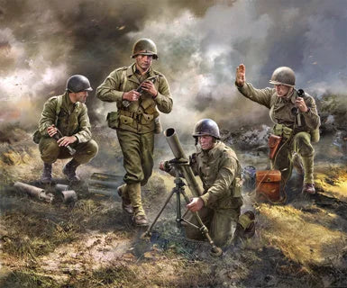 Zvezda Art Of Tactic - 1/72 U.S. 81Mm Mortar With Crew - Z6287 - Product Image