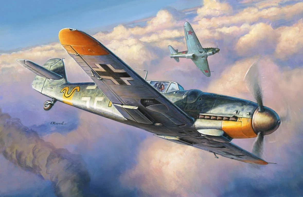 Zvezda 1/48 scale Messerschmitt Bf-109 G6 model kit Z4816