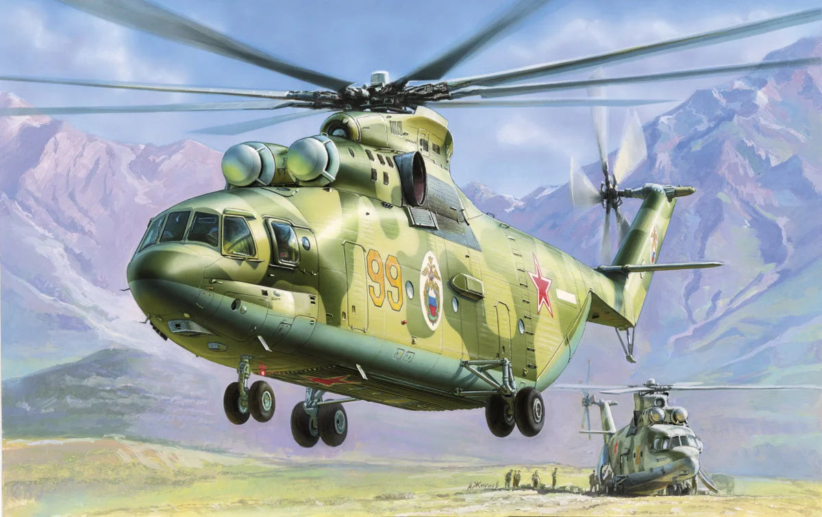 Zvezda 1/72 scale Mil Mi-26 Soviet helicopter model kit Z7270