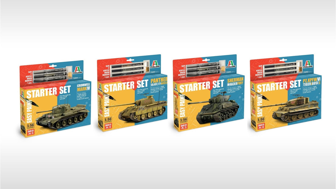 Italeri & AK Interactive Launch New “Easy Paint” Starter Sets