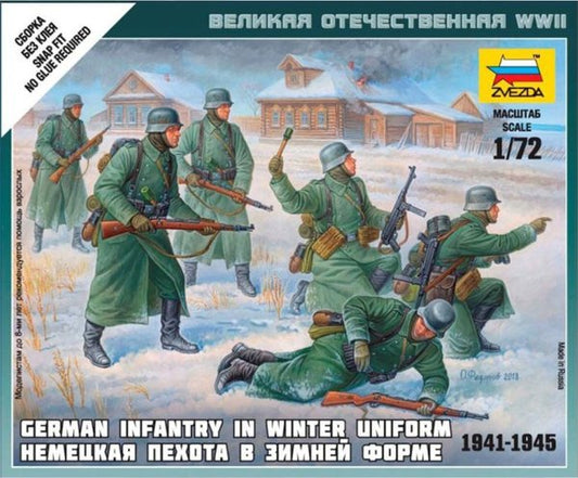 Zvezda Art Of Tactic - 1/72 German Infantry (Winter Uniform)