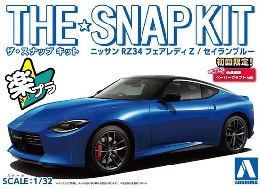 1/32 Aoshima - Snap Kit Nissan S30 Fairlady Z Blue with Custom Wheels