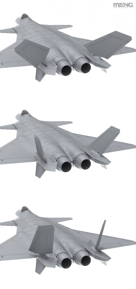 Meng 1/48 Chinese J-20 Stealth Fighter model kit LS-002, image 13