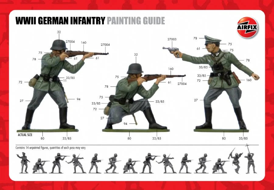 1/32 Airfix - WWII German Infantry Figure Set - Product Image