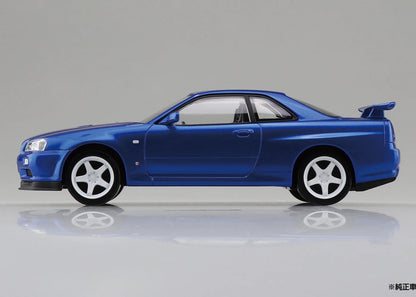 1/32 Aoshima - Snap Kit Nissan R34 Skyline GTR (Bayside Blue) - Product Image
