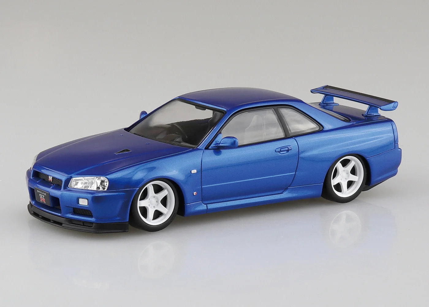 1/32 Aoshima - Snap Kit Nissan R34 Skyline GTR (Bayside Blue) - Product Image