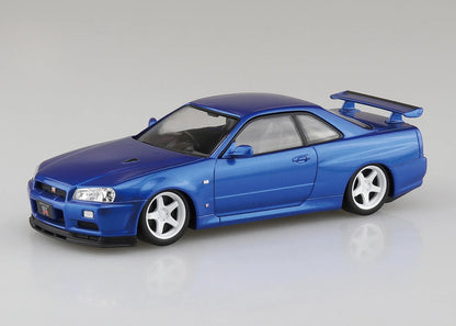1/32 Aoshima - Snap Kit Nissan R34 Skyline GTR (Bayside Blue) - Product Image