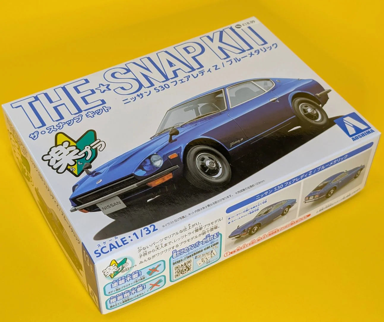 1/32 Aoshima - Snap Kit Nissan S30 Fairlady Z Blue - Product Image