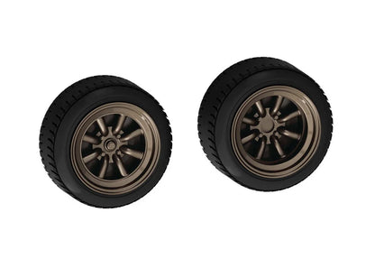 1/32 Aoshima - Snap Kit Nissan Skyline 2000 GTR White with Custom Wheels - Product Image