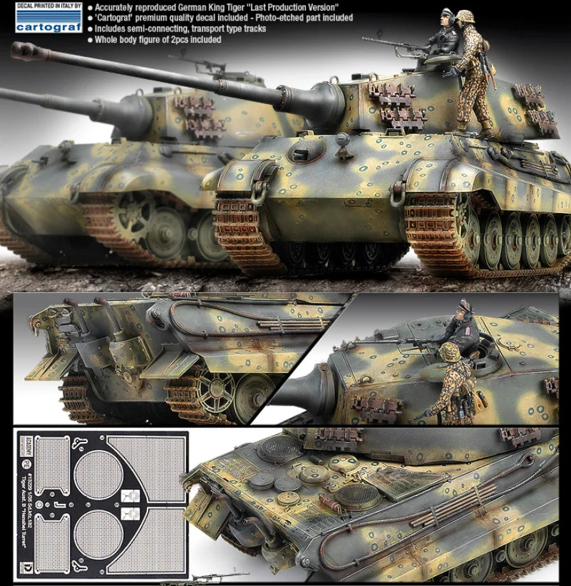 1/35 Academy - German Army King Tiger "Last Production" Heavy Tank - Product Image