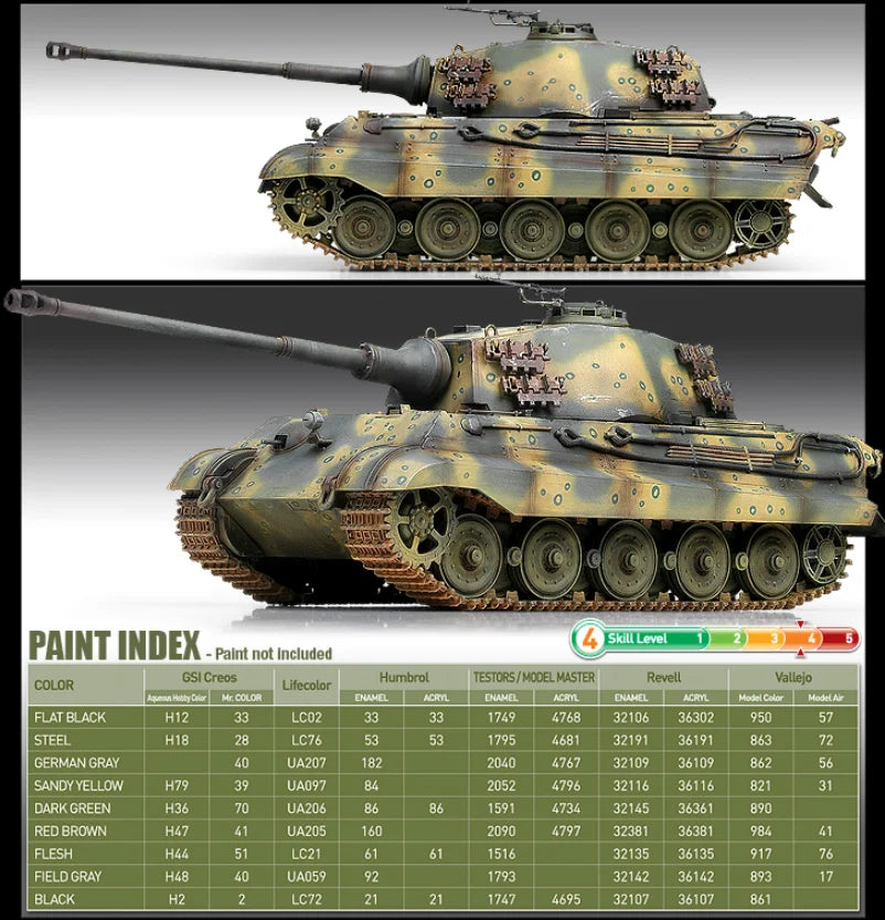 1/35 Academy - German Army King Tiger "Last Production" Heavy Tank - Product Image