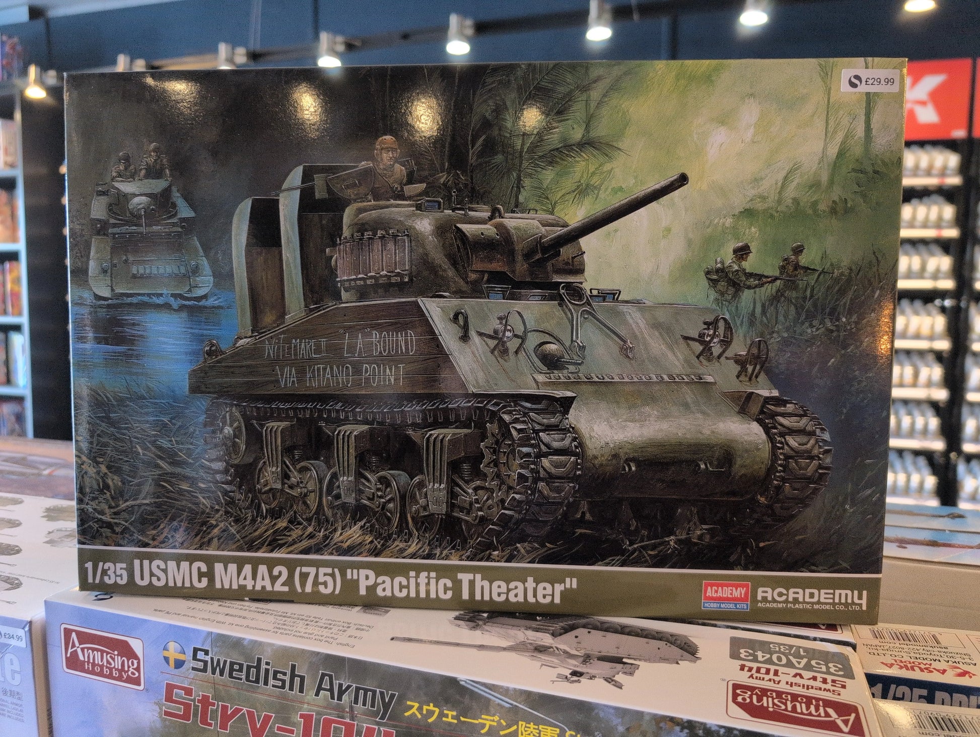 1/35 Academy - US Army M4A2 Sherman 75mm 'Pacific Theater' Medium Tank - Product Image