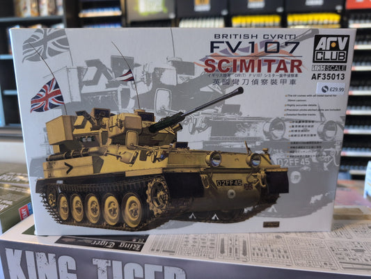 1/35 AFV CLUB - British Army CVR(T) FV107 Scimitar Tank - Product Image