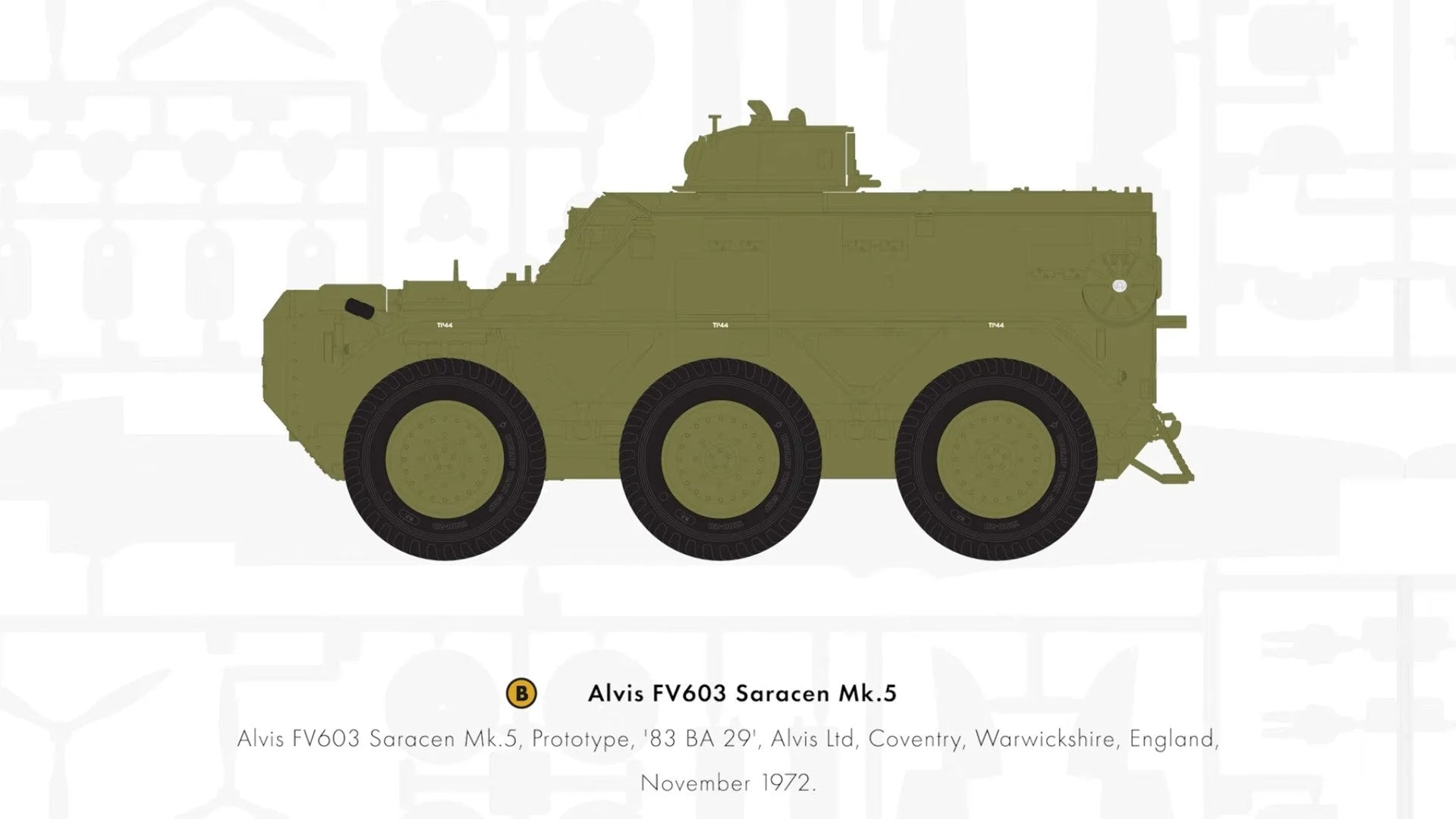 1/35 Airfix - Alvis FV603 Saracen Mk.5 - Product Image