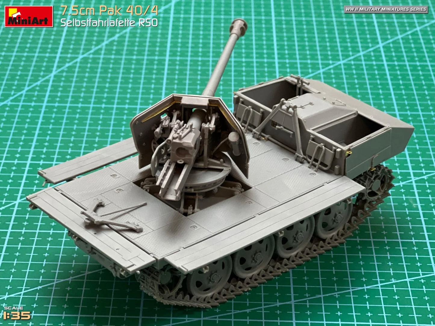 1/35 MiniArt - 7.5cm PaK 40/4 Selbstfahrlafette RSO 35483 - Product Image