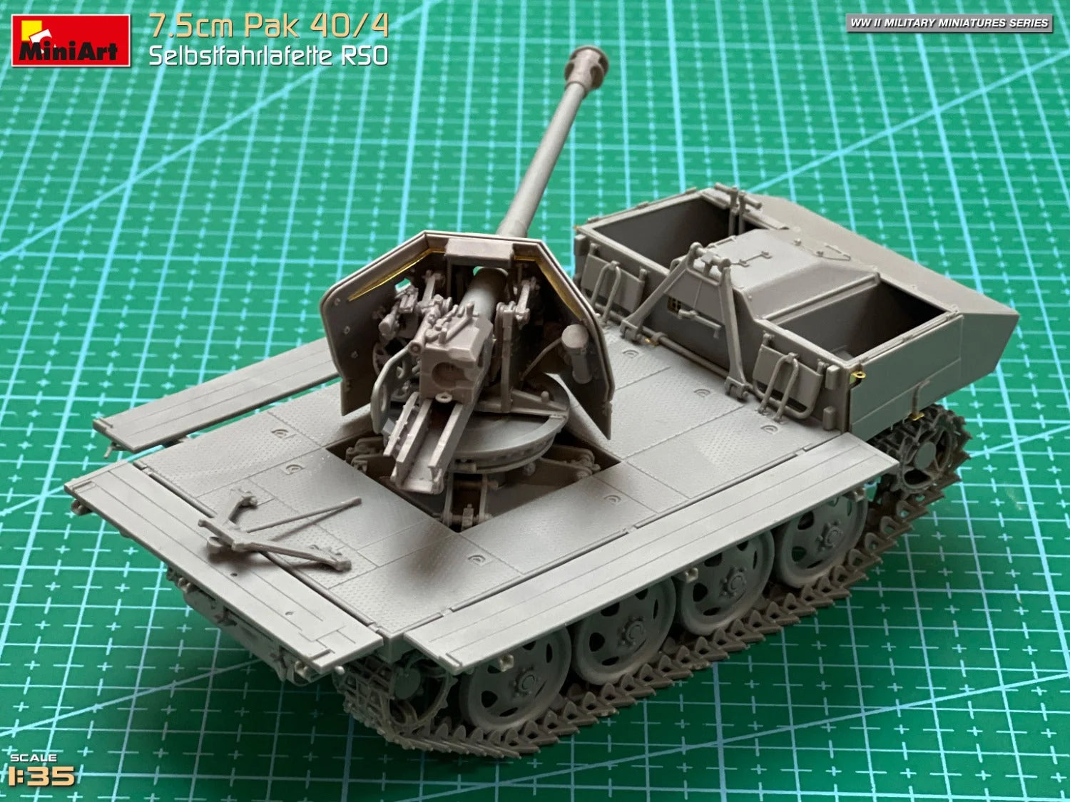 1/35 MiniArt - 7.5cm PaK 40/4 Selbstfahrlafette RSO 35483 - Product Image