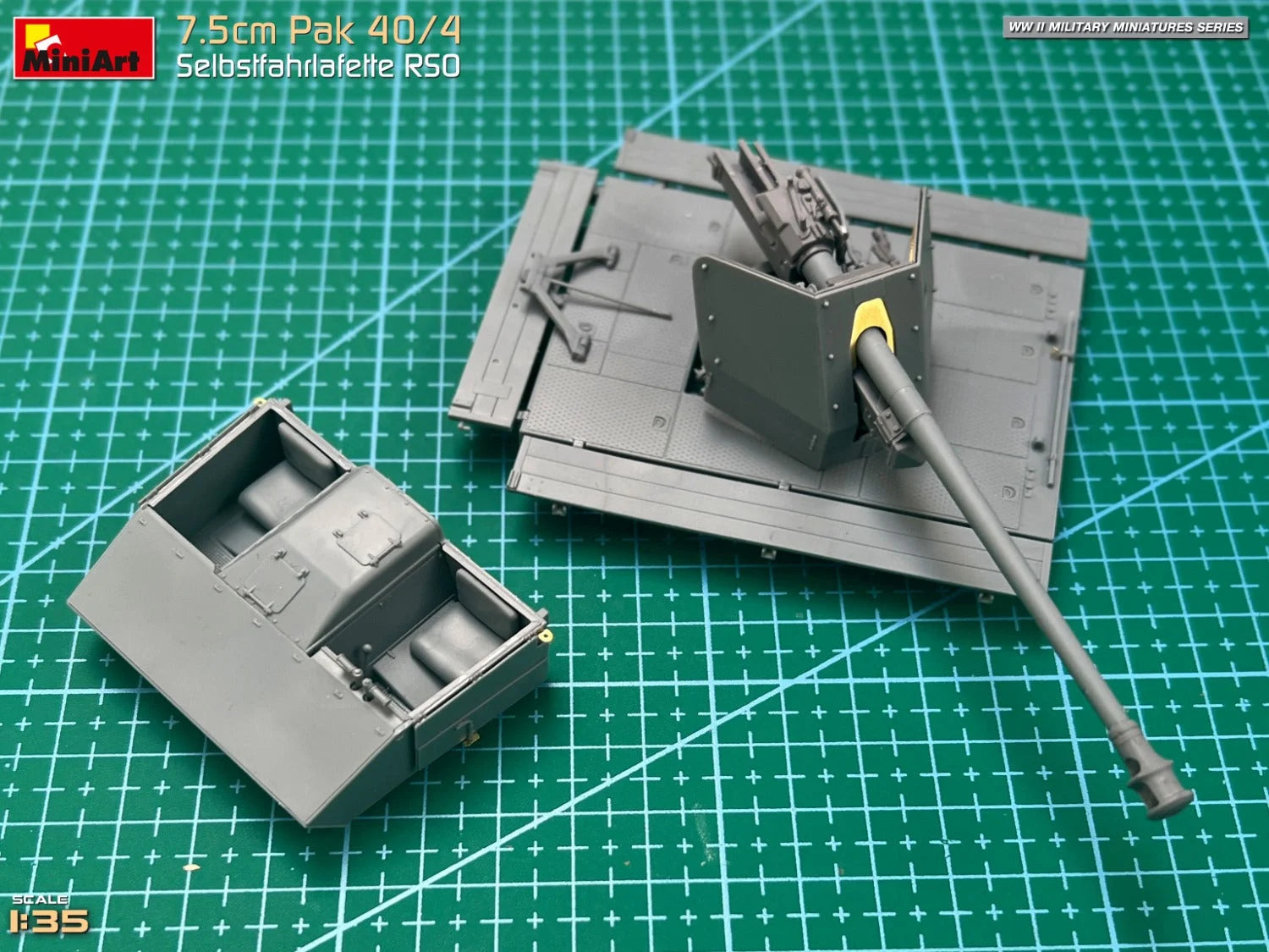 1/35 MiniArt - 7.5cm PaK 40/4 Selbstfahrlafette RSO 35483 - Product Image