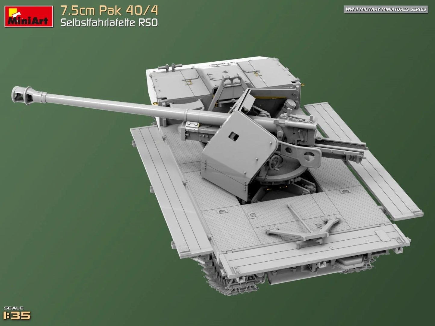 1/35 MiniArt - 7.5cm PaK 40/4 Selbstfahrlafette RSO 35483 - Product Image