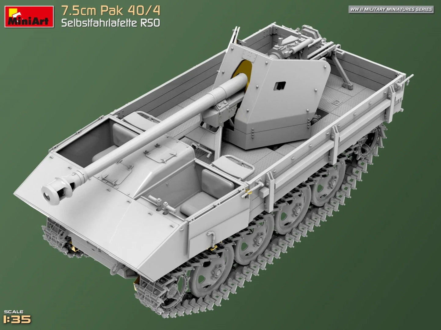 1/35 MiniArt - 7.5cm PaK 40/4 Selbstfahrlafette RSO 35483 - Product Image