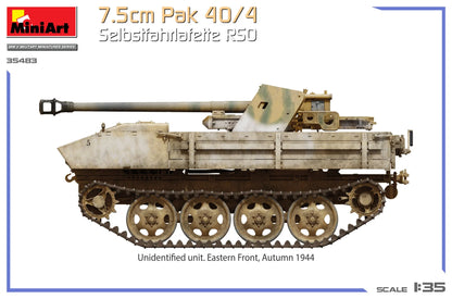 1/35 MiniArt - 7.5cm PaK 40/4 Selbstfahrlafette RSO 35483 - Product Image