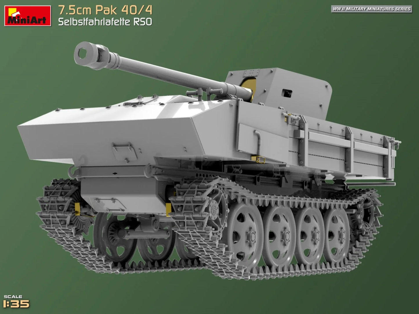1/35 MiniArt - 7.5cm PaK 40/4 Selbstfahrlafette RSO 35483 - Product Image