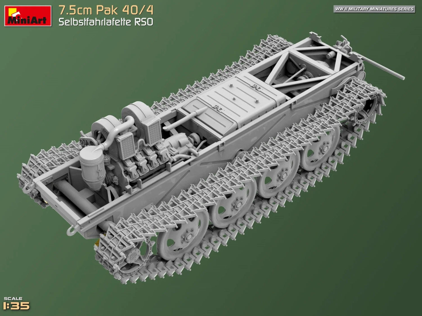 1/35 MiniArt - 7.5cm PaK 40/4 Selbstfahrlafette RSO 35483 - Product Image