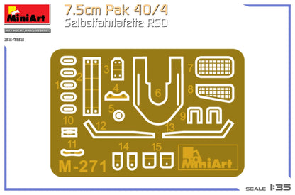 1/35 MiniArt - 7.5cm PaK 40/4 Selbstfahrlafette RSO 35483 - Product Image