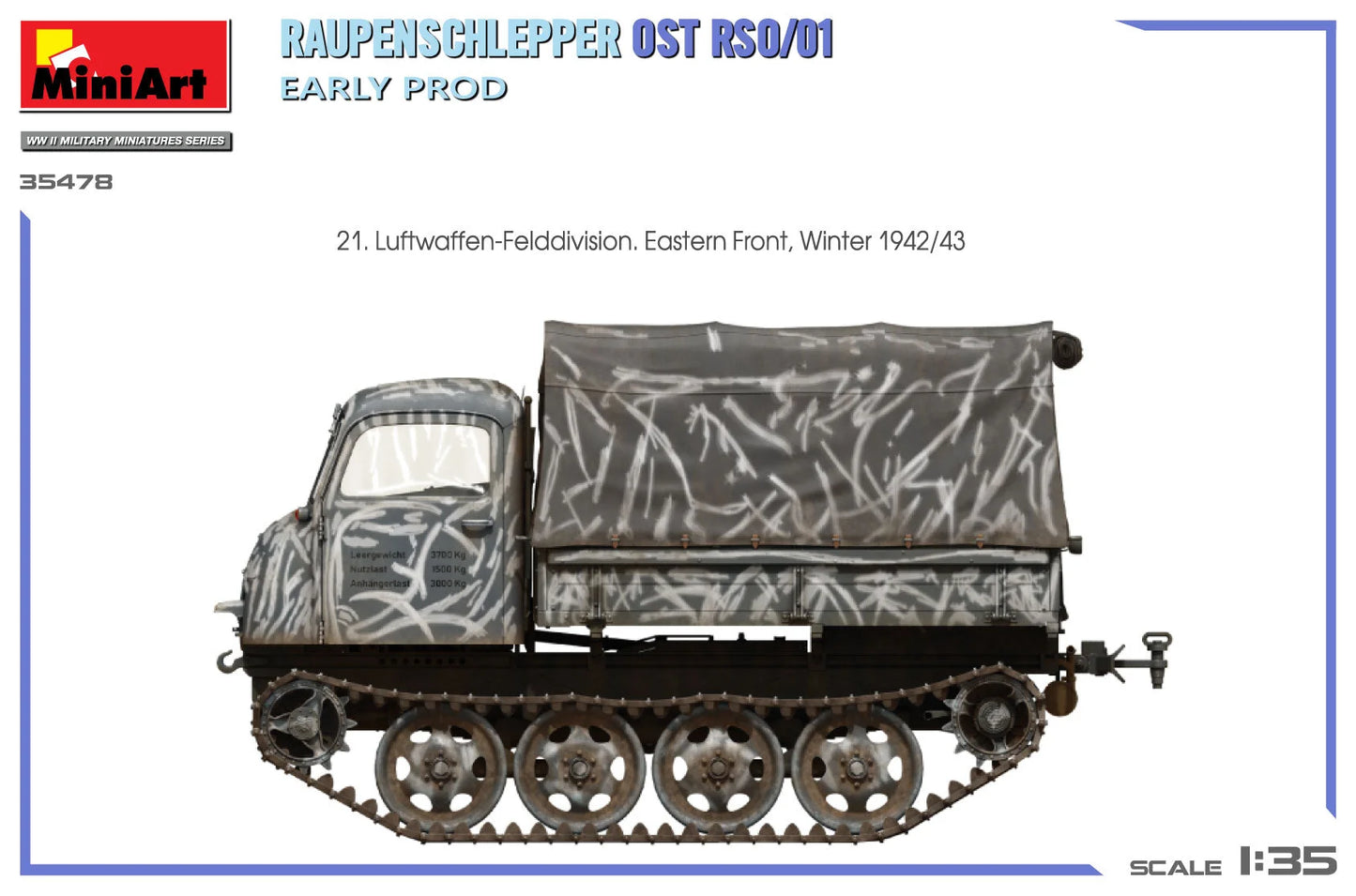 1/35 MiniArt - Raupenschlepper Ost RSO/01. Early Production 35478 - Product Image