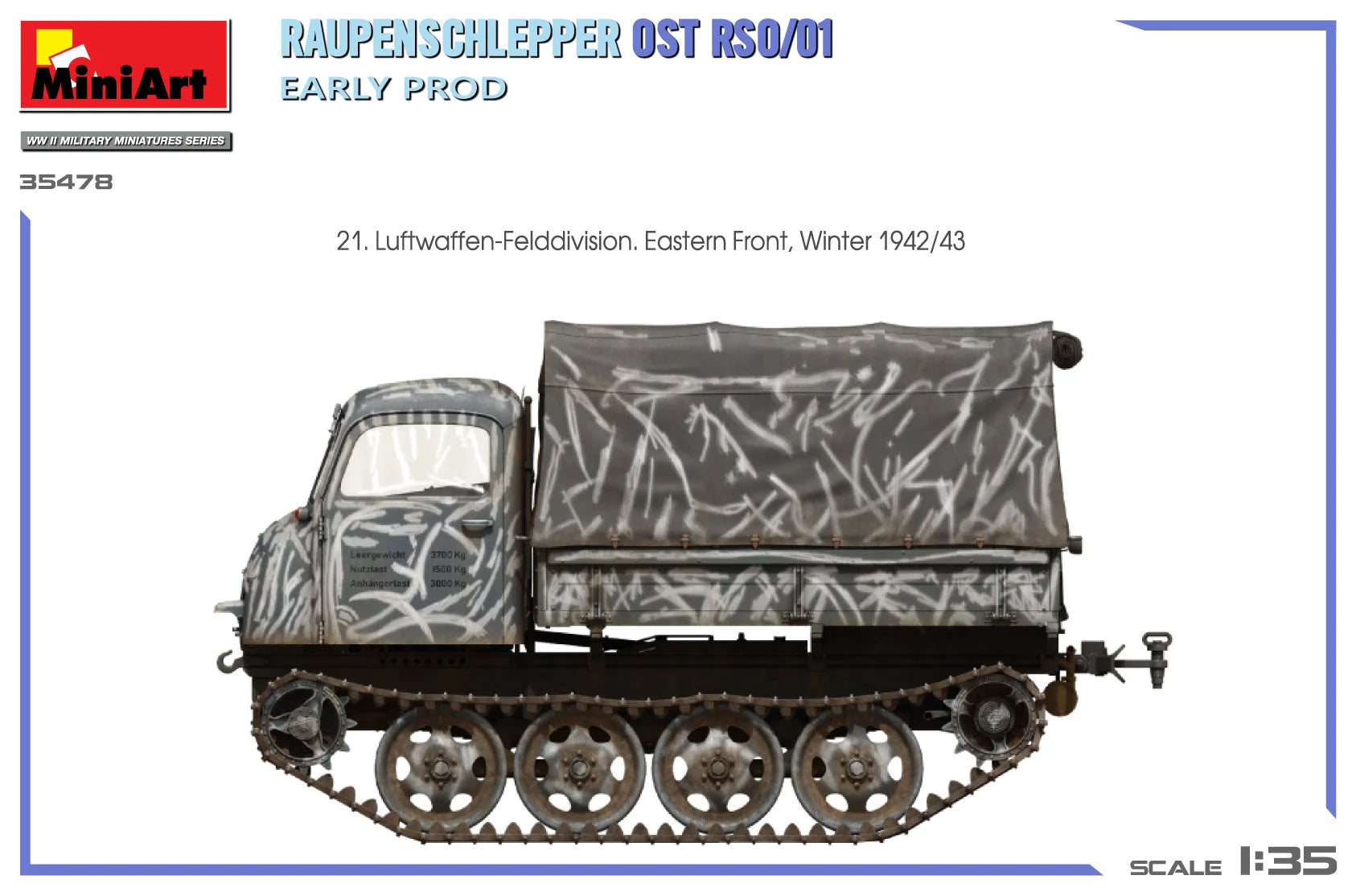 1/35 MiniArt - Raupenschlepper Ost RSO/01. Early Production 35478 - Product Image