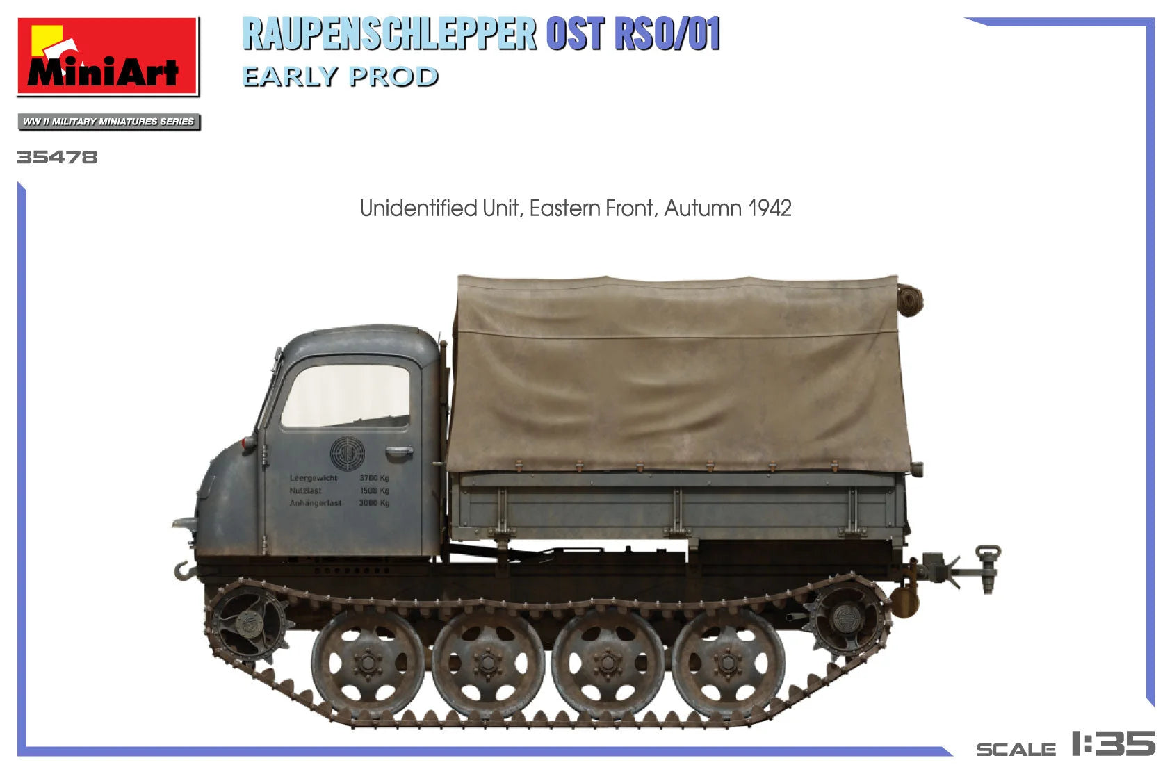 1/35 MiniArt - Raupenschlepper Ost RSO/01. Early Production 35478 - Product Image
