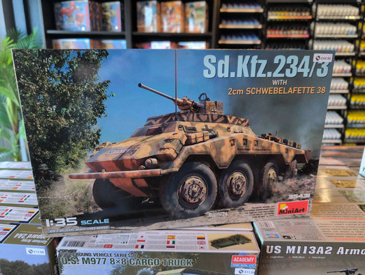 1/35 MiniArt - Sd.Kfz.234/3 With 2cm Schwebelafette 38 - Product Image