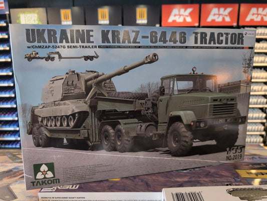 1/35 Takom - Ukrainian Army KrAZ-6446 Tractor & ChMZAP-5247G Semi-trailer - Product Image