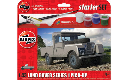 1/43 Airfix - Land Rover Series 1 Pick-Up Starter Set - Product Image