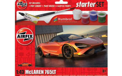 1/43 Airfix - McLaren 765LT Starter Set - Product Image