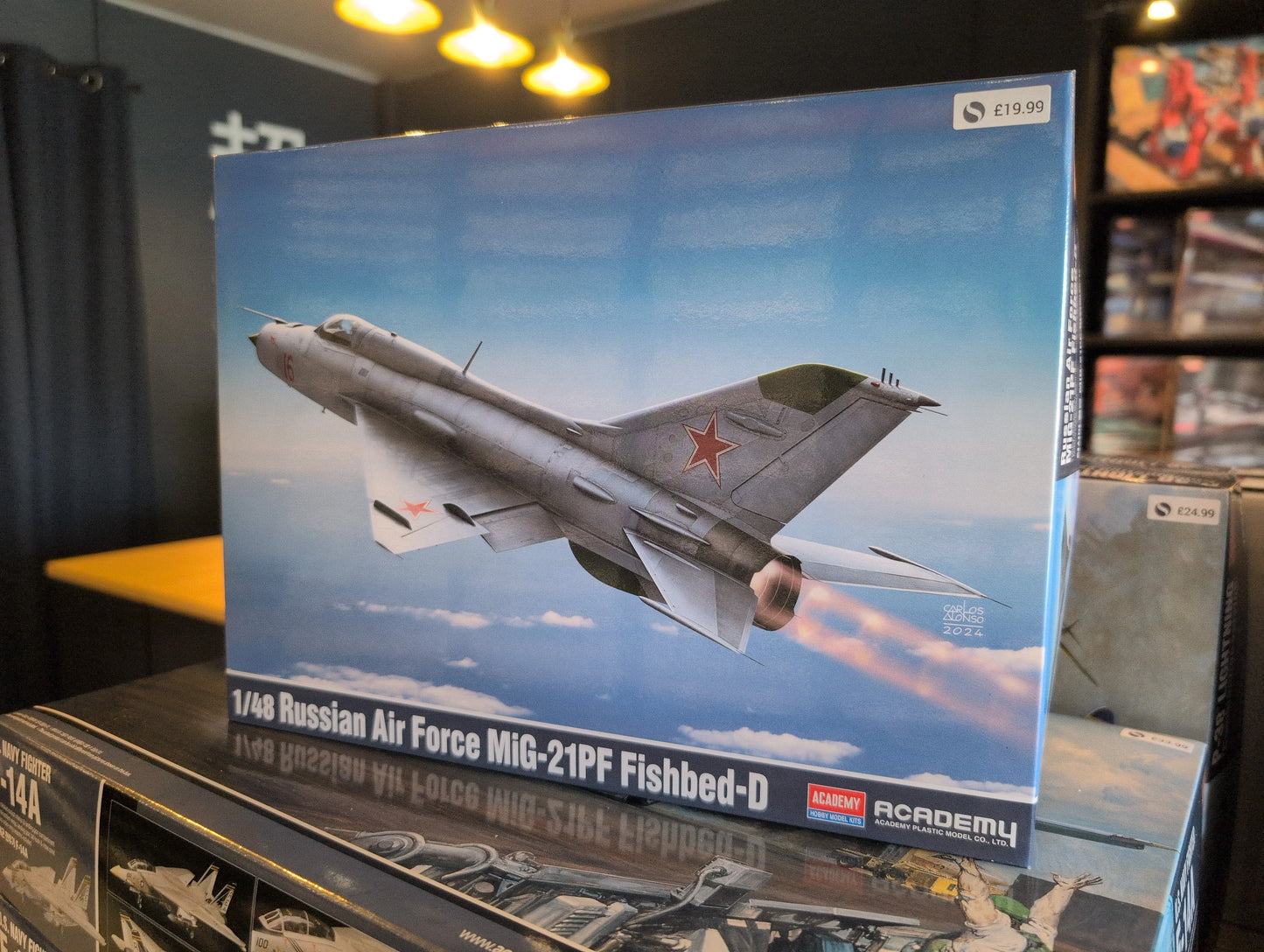 1/48 Academy - Russian Air Force MiG-21PF Fishbed-D Fighter Aircraft - Product Image