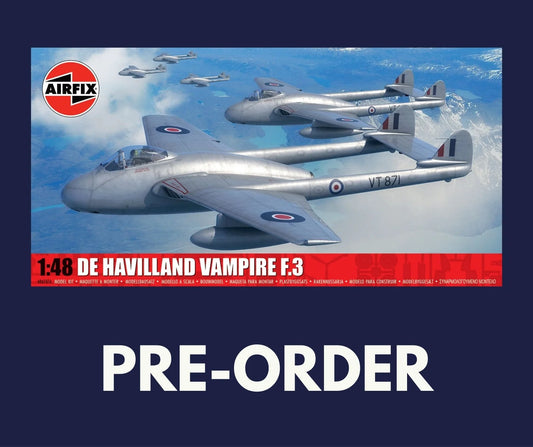 1/48 Airfix - De Havilland Vampire F.3 (PRE-ORDER) - Product Image